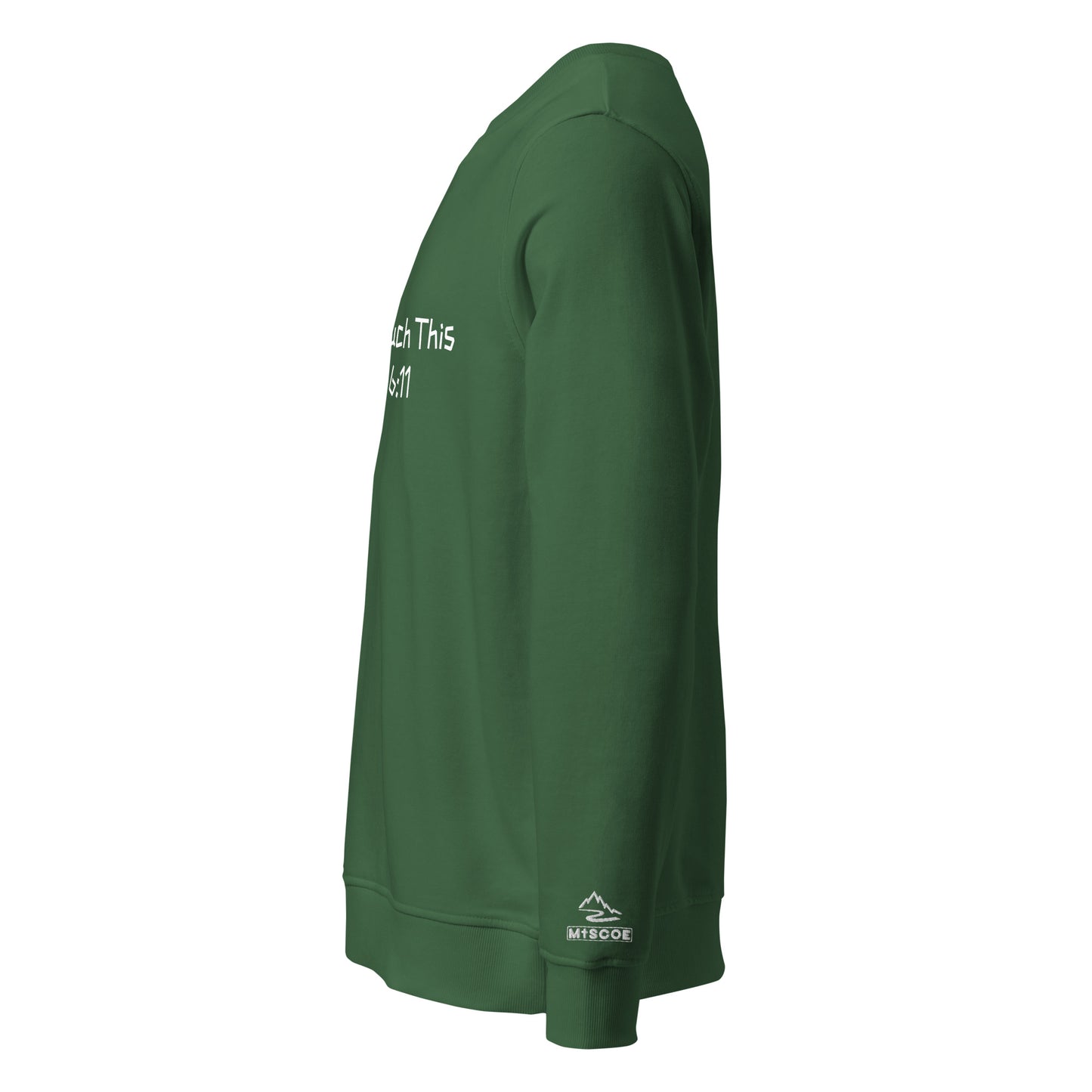 Unisex Organic Sweatshirt – “Can’t Touch This” (Eph. 6:11)