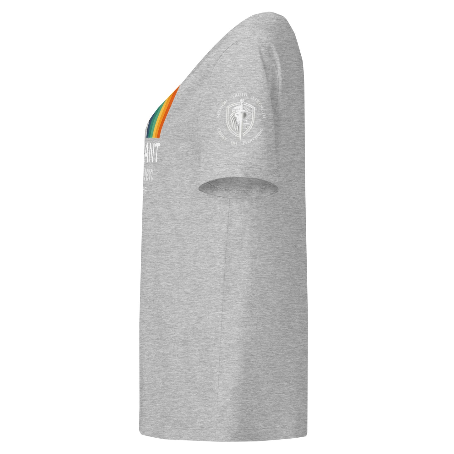 Women’s Organic Ribbed Neck Tee – “Covenant Not Coven” (Gen. 9:13)