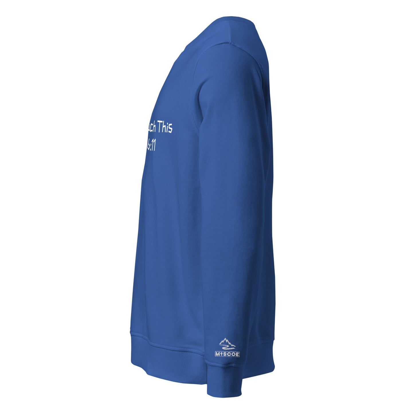 Unisex Organic Sweatshirt – “Can’t Touch This” (Eph. 6:11)